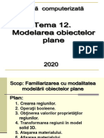 Modelarea obiectelor plane