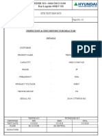 400kV SS Site Test Report for Reactor Serial 2016412TRF030-003