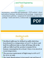 Dairy and Food Engineering: Lecture No. 9