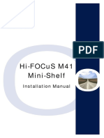 Hi-Focus M41 Mini-Shelf: Installation Manual