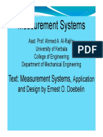 Measurement Systems: Application and Design by Ernest O. Doebelin