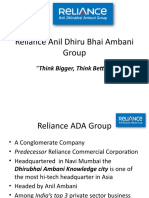 Reliance Anil Dhiru Bhai Ambani Group: "Think Bigger, Think Better"