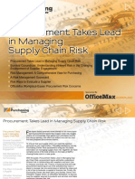 Procurement Takes Lead Managing Supply Chain Risk PDF