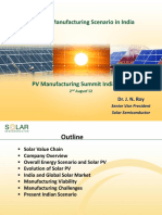 Solar PV Manufacturing Scenario in India: Dr. J. N. Roy