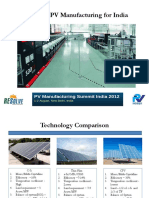 The Right PV Manufacturing For India