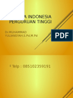 Bahasa Indonesia Perguruan Tinggi: DR - Muhammad Yuliansyah, S.PD, M.PD