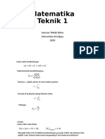 Materi Matematika Teknik Kimia