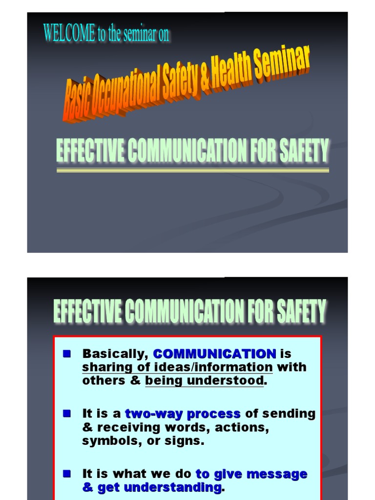 Effective Safety Communication Strategies | PDF | Communication ...