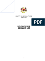 Diplomatic and Consular List PDF
