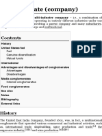 Conglomerate (Company) : History United States Fad