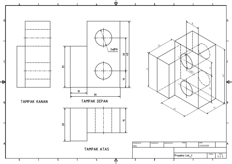 Technical Drawing Projections Overview | PDF