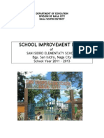 School Improvement Plan of San Isidro Elementary School Naga City 2011 2013