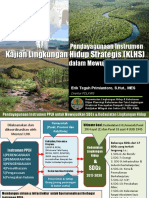 Penyelenggaran KLHS 22 Januari 2019