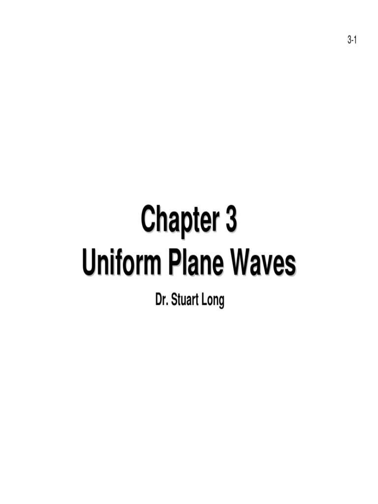 Understanding Uniform Plane Waves | PDF | Polarization (Waves) | Waves