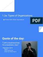1.2a - Types of Organizations