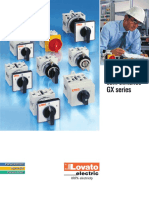 Rotary Cam Switches GX Series: 100% Electricity