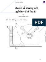 Tiêu chuẩn về đường nét trong bản vẽ kĩ thuật PDF