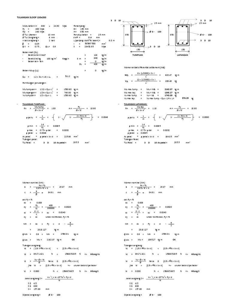 Structural Beam Reinforcement Guide | PDF