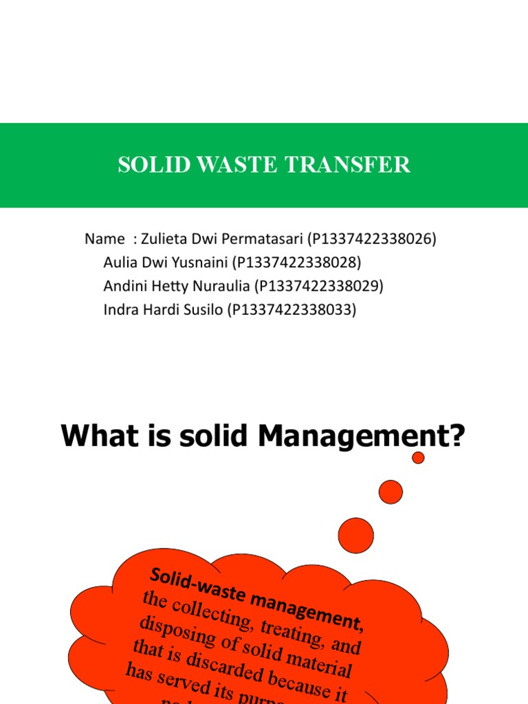 Solid Waste Transfer Station Overview | PDF | Municipal Solid Waste ...