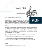 Music Activities (Year 1-3) PDF