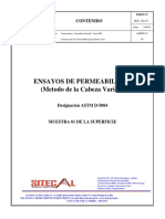 Ensayo de Clasificacion, Compactacion y Permeabilidad PDF