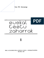 Euskal Textu Zaharrak (Jose M. Satrustegi)