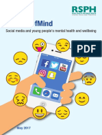 Social media and young people´s mental health and wellbeing (RSPH)