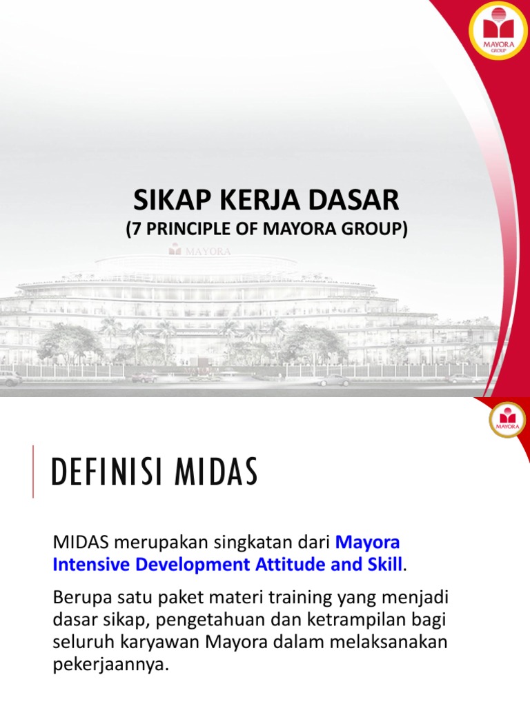 1 Midas New 2018 Sikap Kerja Dasar Pdf