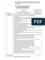 Customer Information Sheet New India Floater Mediclaim Policy 21012020 - 1 PDF