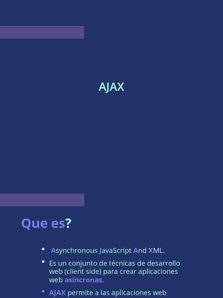 5 - PPT Ajax, HTTP, JSON | PDF | Servidor web | Internet y web