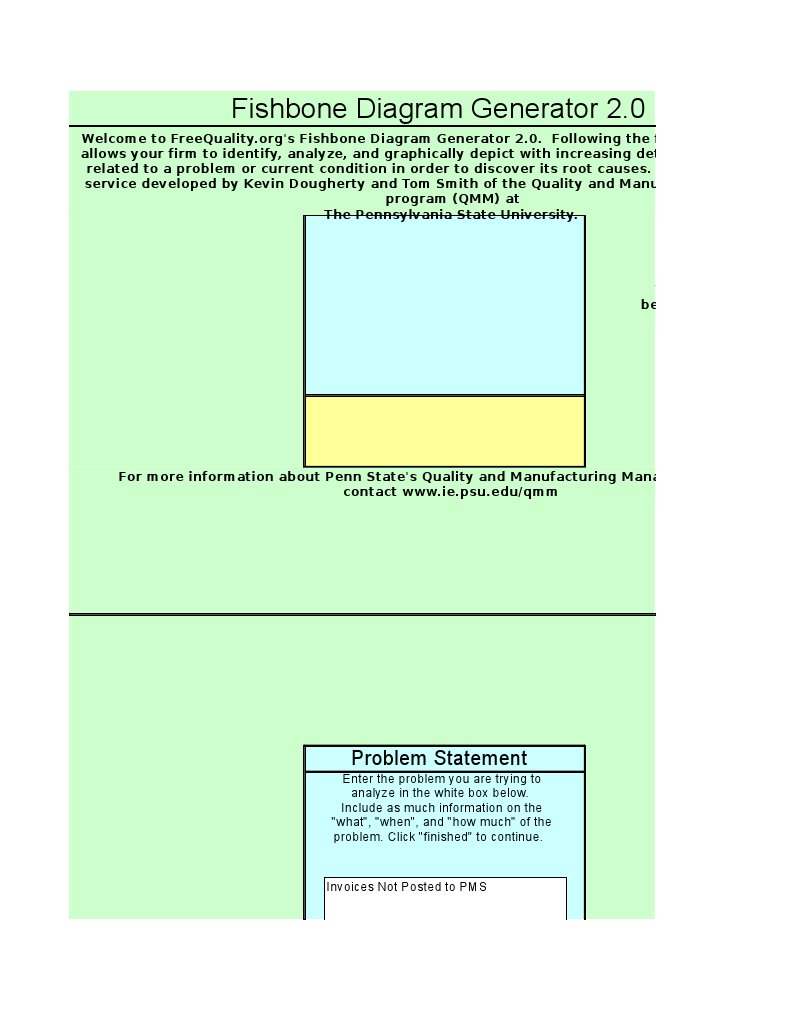 Fishbone Diagram Tool for Invoices | PDF