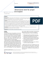 A Simple Three-Dimensional Stent For Proper Placement of Mini-Implant