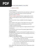 A. Skeletal System: Child Born With Physical/ Developmental Challenge