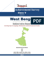 National Achievement Survey: W e S T B e N G A L