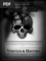 Dark Heresy Apocrypha Vehicules Et Montures Secteur Calixisfr PDF