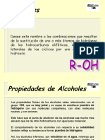 Alcoholes y Grupos Funcionales Afines