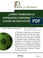 ¿Cómo Trabajar La Expresión Corporal en Las Clases de Educación Física?