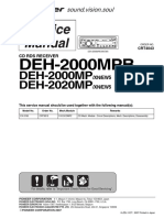 Pioneer DEH-2000MPB - 2020MP (CRT4043) S.M