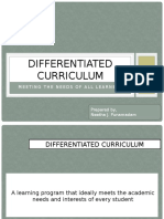 Differentiated Curriculum