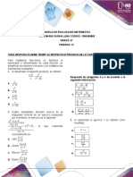 Ejemplo Evaluacion Matematicas 8°