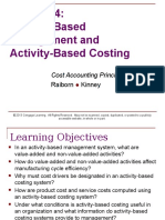 Activity-Based Management and Activity-Based Costing: Cost Accounting Principles, 9e