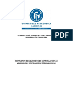 Instructivo Liquidacion 20201 Nad y Rein Pregrado 1 PDF