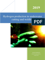 Hydrogen Production in Underwater Cuttin