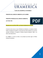 Marco Legal Del Derecho Ambiental en Colombia