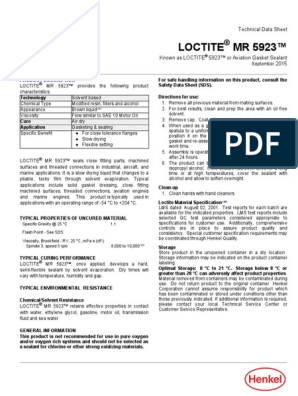 soft sealing paste LOCTITE MR 5923