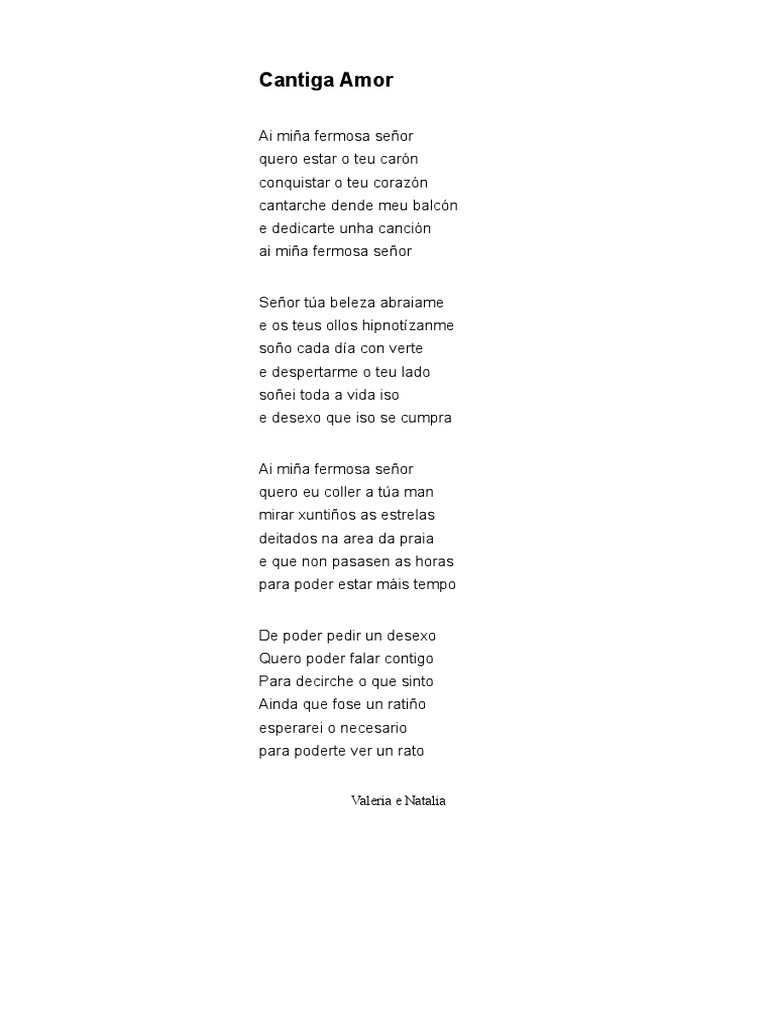 Cantiga de Amor | PDF