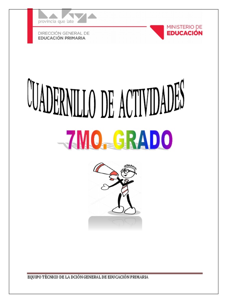 Cuadernillo Para 7mo Grado Pdf Homo Sapiens Aprendizaje