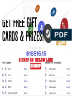 Earn Free Gift Cards and Prizes