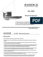 Manual de operação da fechadura digital DL-1500