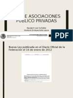 LEY DE ASOCIACIONES PUBLICO PRIVADO, Equipo 6 Los Cuñados